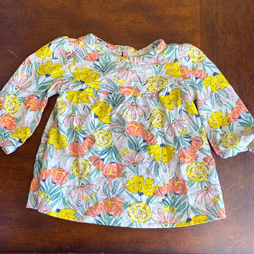 Floral girls shirt